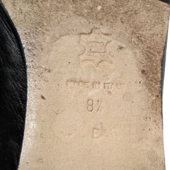 RICHARD ZECH PRARI Italian Leather Bow Wedges 8.5 - Picture 8 of 9